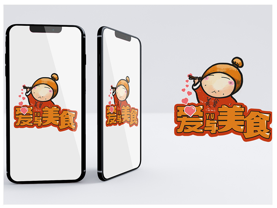 《爱与美食》LOGO设计案例